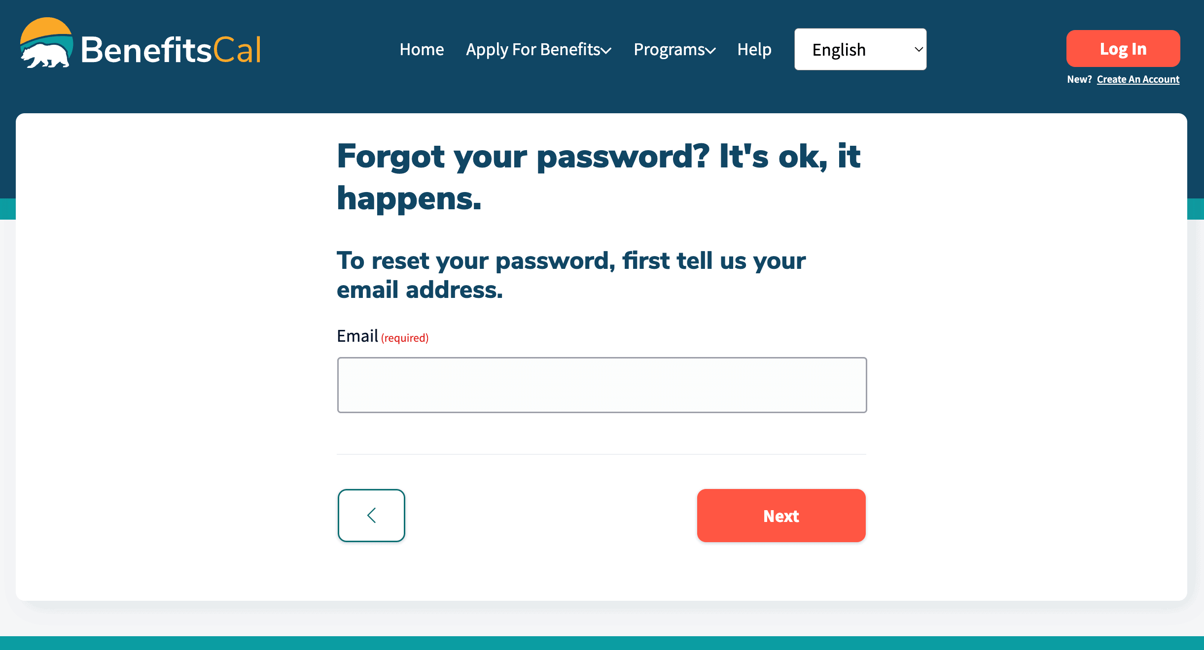 Forgot C4Yourself Password Step 2: Enter your registered email id